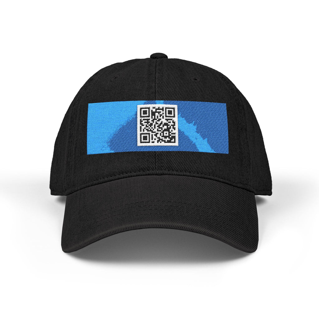 qr code denim hat