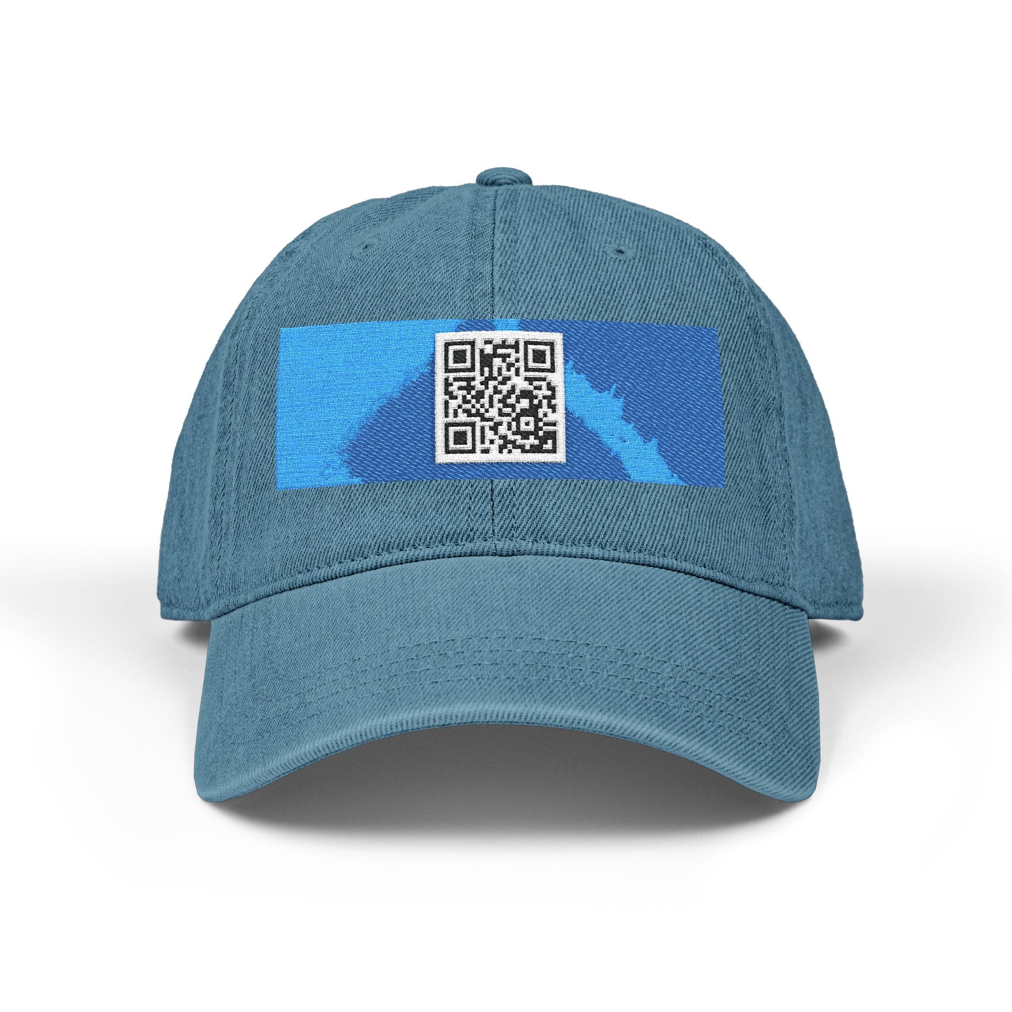 qr code denim hat